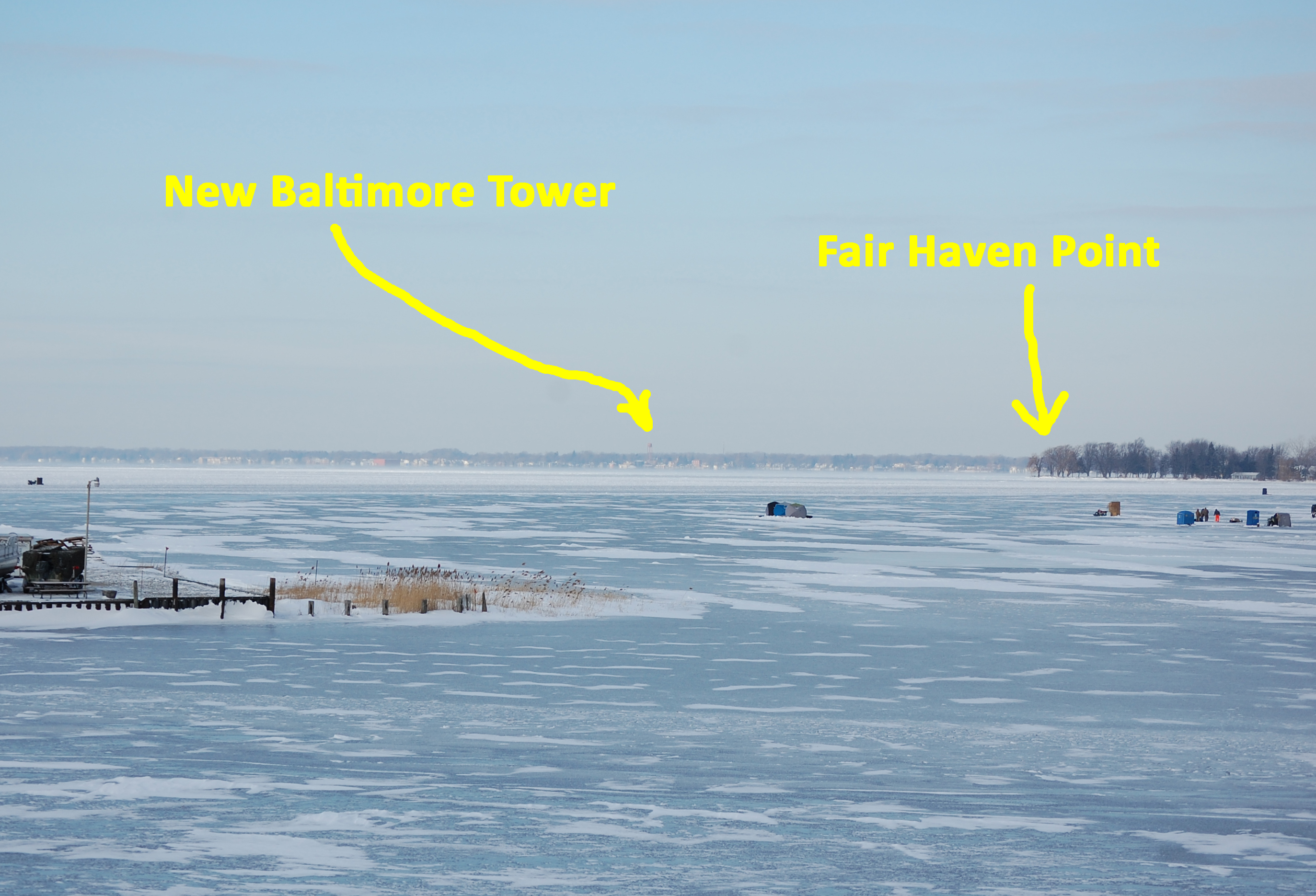 January 10, 2015 Ice on Lake St. Clair's Anchor Bay