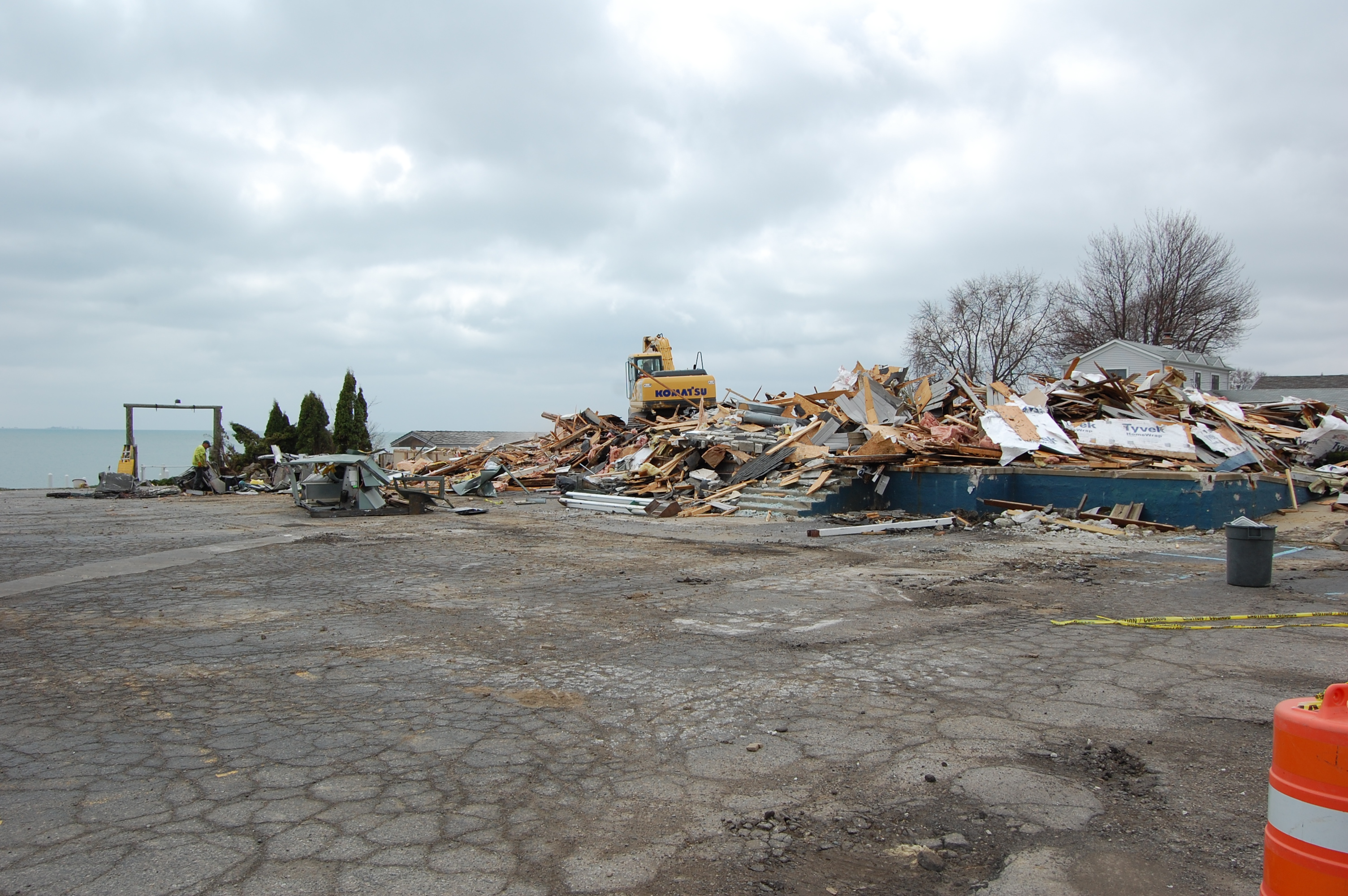 Tin Fish Torn Down April 27, 2015 Photo