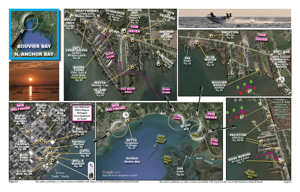 Lake St. Clair Guide Magazine | Maps of Services Lake St. Clair