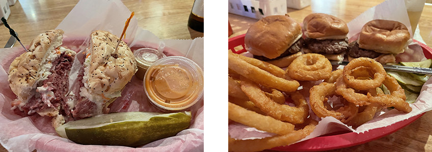 raft mini burgers onion rings