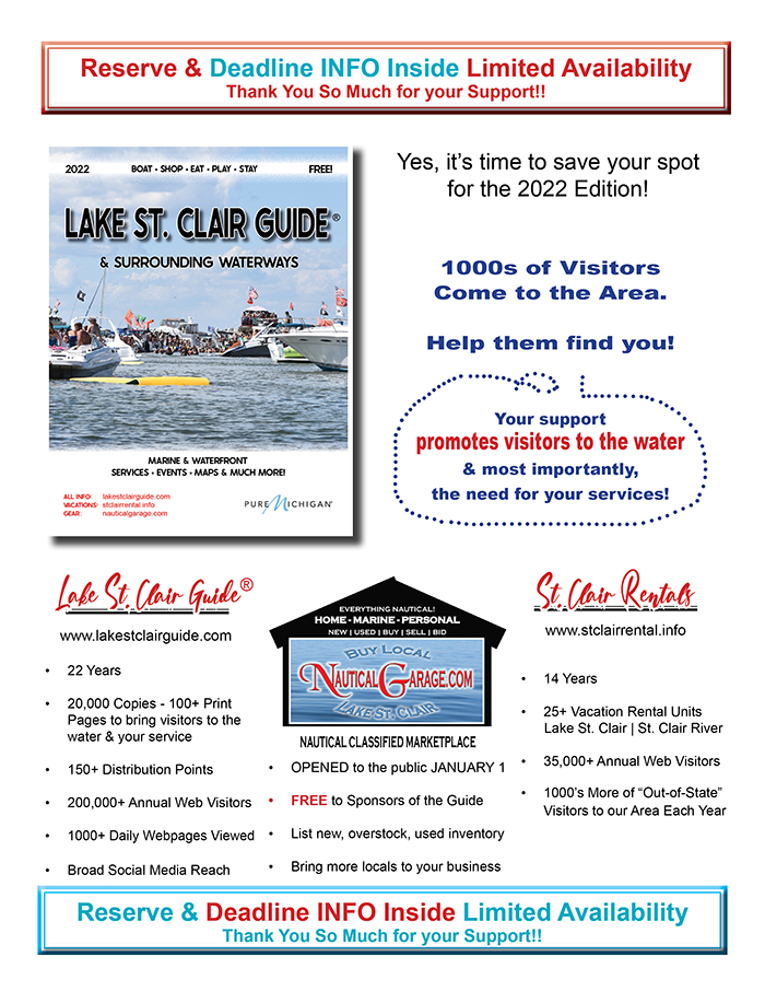 advertise with lake st. clair guide