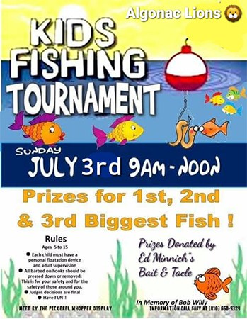 july 3 2022 kids fishing tournament algonac pickerel