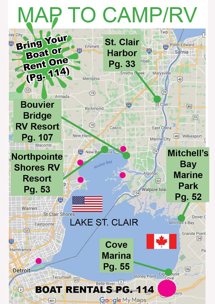 Lake St. Clair Guide Magazine RV Resorts Camping Lake St. Clair