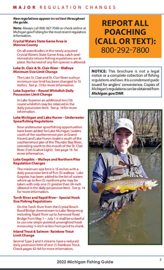 Lake St. Clair Guide Magazine 2022 Michigan Fishing Rules, Launch