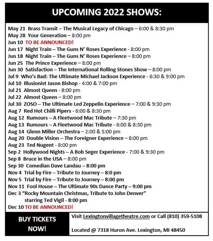 2022 lexington theatre summer schedule