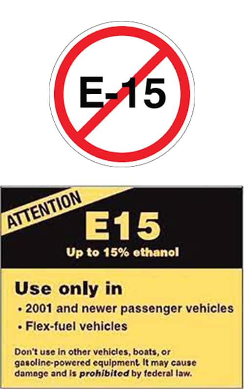 e15 bad illegal for boats