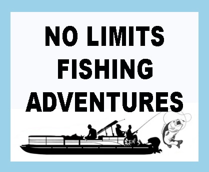 logo no limits fishing adventures