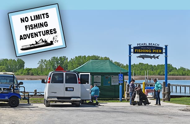 clay township fishing pier no limits fishing charter