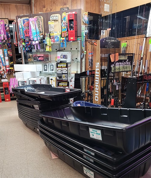 ice fishing equipment for sale on lake st clair