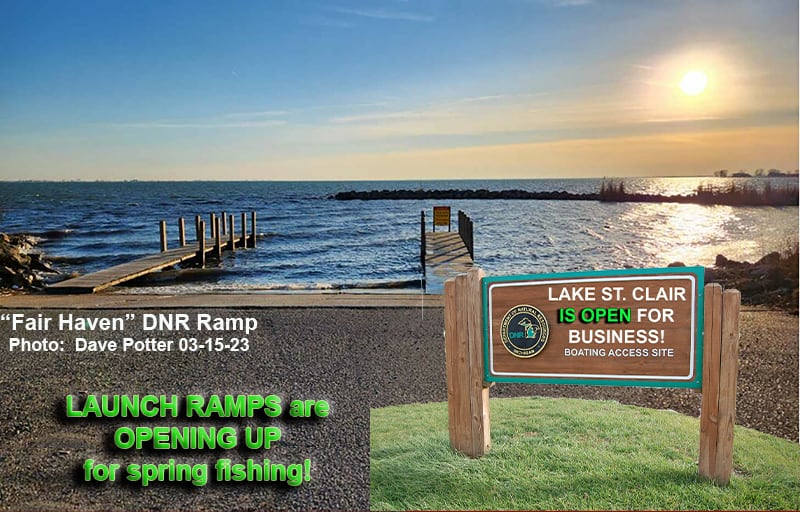 DNR Boat Launch Ramps Open Lake St. Clair