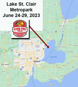 launch location map MLF Fishing 2023