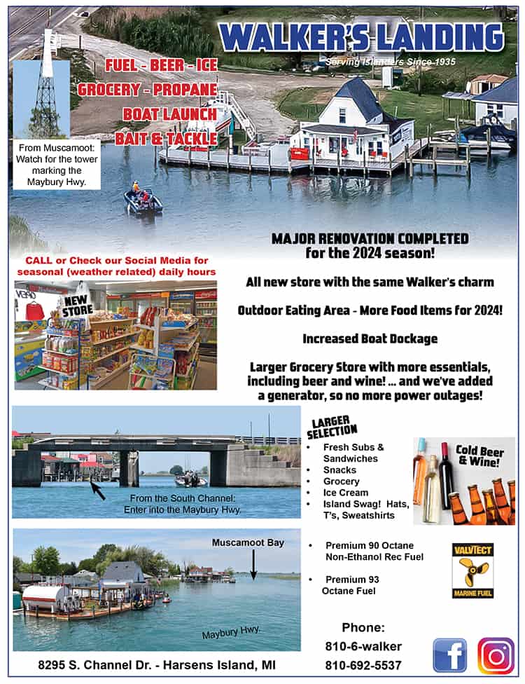 Lake St. Clair Guide Magazine Walker’s Landing