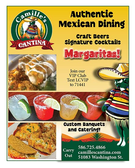 Lake St. Clair Guide Magazine  Camille's Cantina – New Baltimore