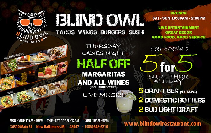 blind owl sushi taco new baltimore