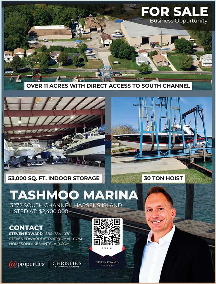 Tashmoo Marina Harsens Island for Sale
