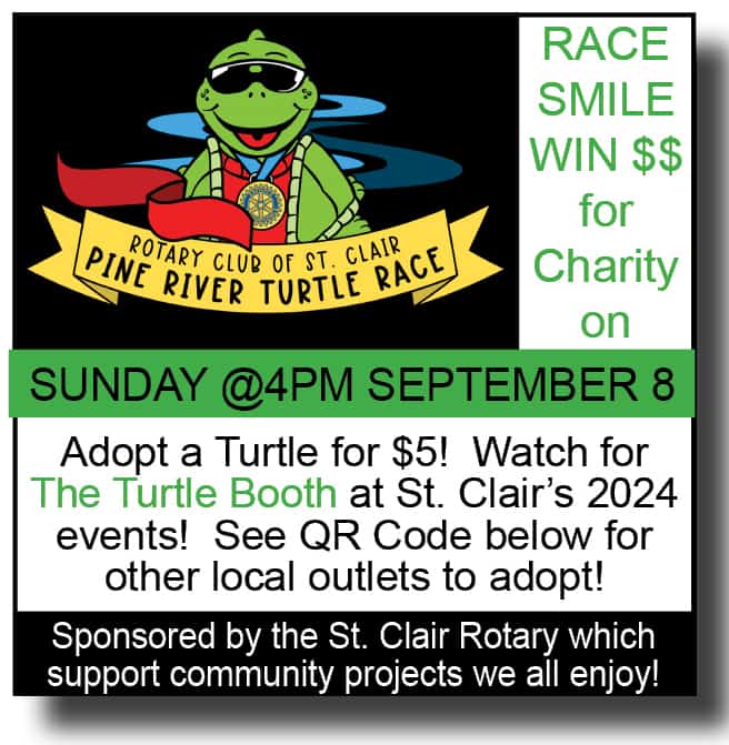 turtle race st. clair september 2024
