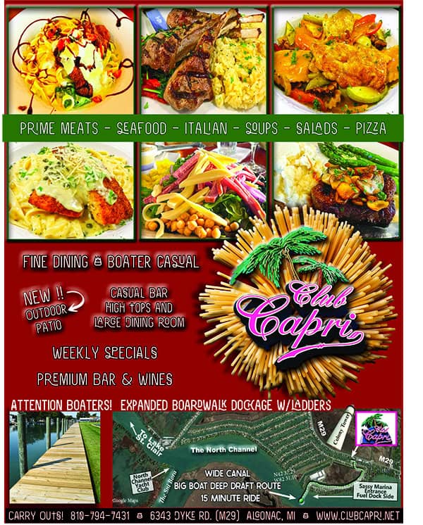 club capri algonac clay township mi