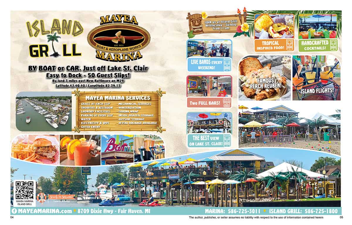 2025 mayea island grill fair haven mi bouvier bay