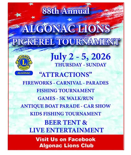 2026 Algonac Lions Pickerel Tournament