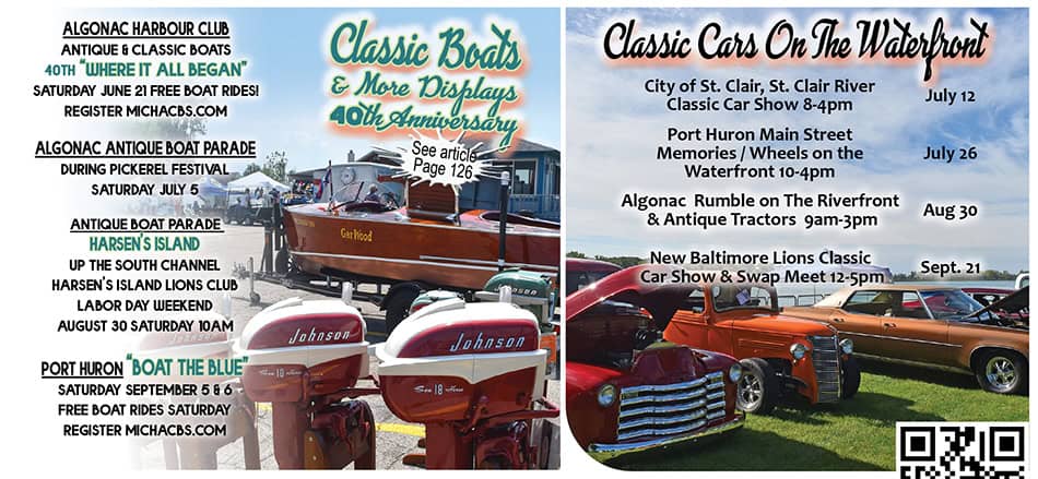 antique classic car boat show lake st clair algonac new baltimore port huron