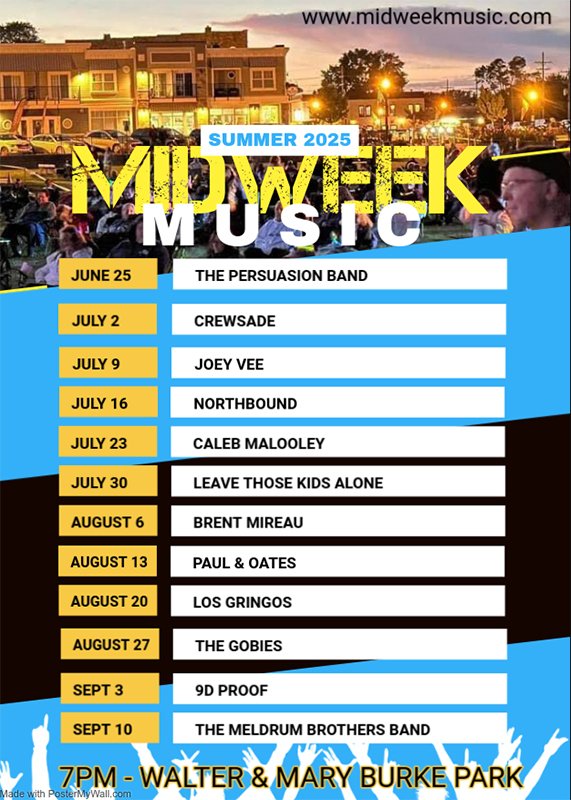 new baltimore 2025 wednesday summer concert schedule
