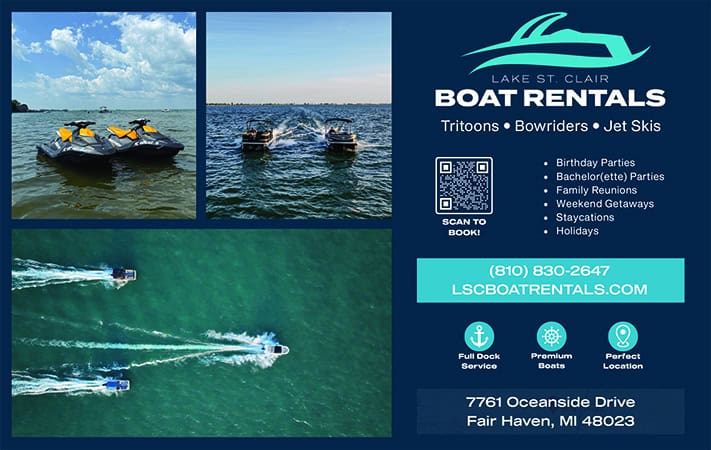 lake st clair boat rentals