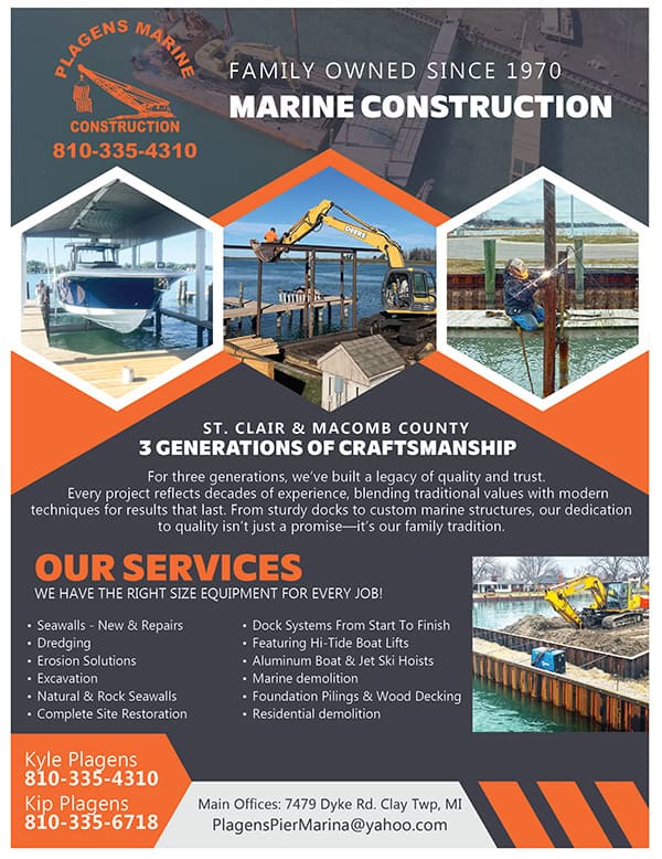 Plagens Marine Construction Lake St Clair 2026