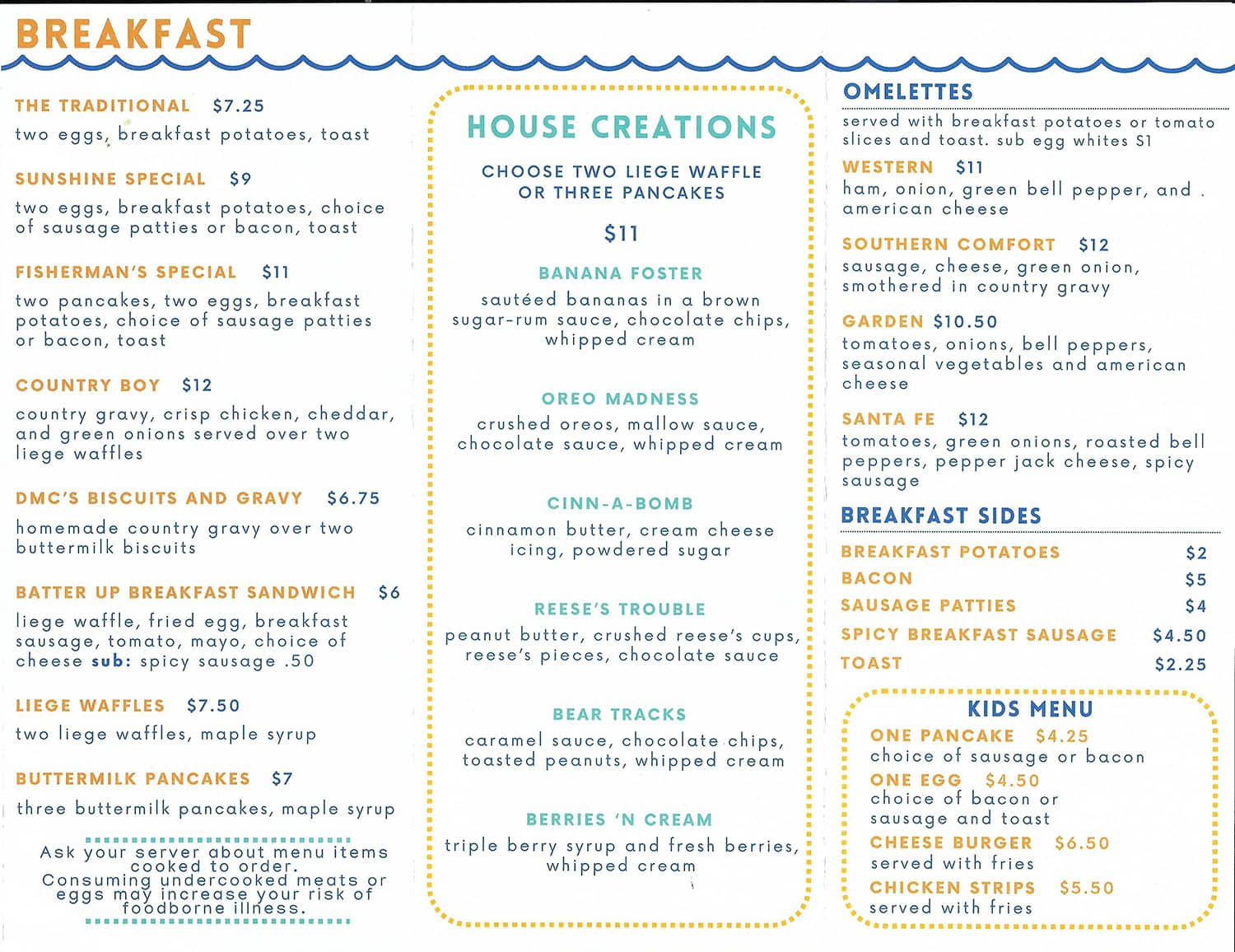 batter up breakfast menu fair haven cove cafe