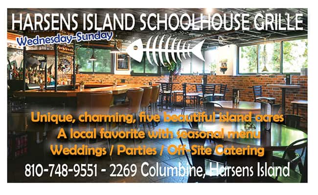 schoolhouse grille harsens island