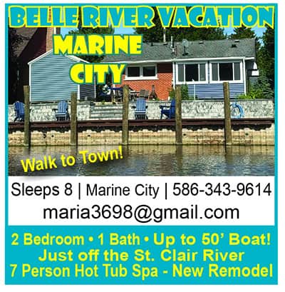 marine city belle river vacation