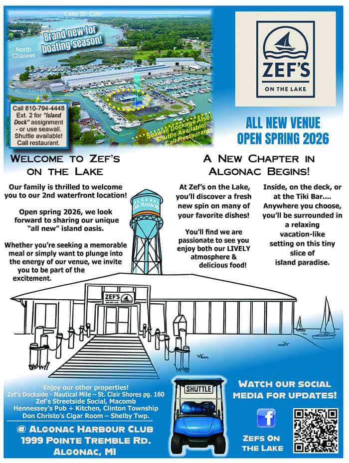 zefs on the lake algonac harbour club