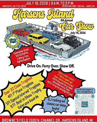 2026 harsens island car show july