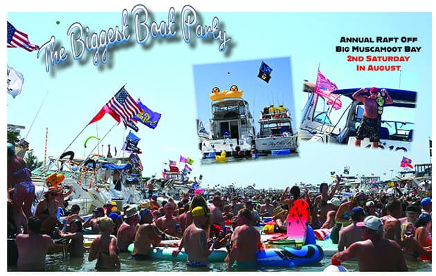 biggest boat party lake st clair raft off