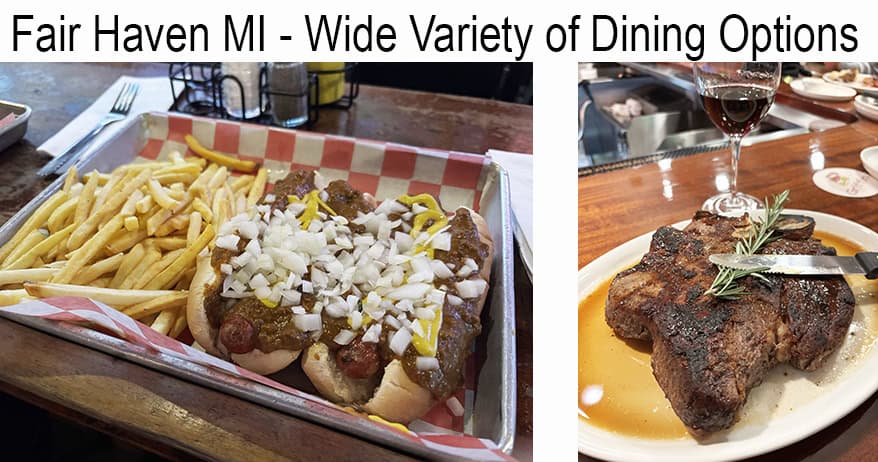 Fair Haven MI things to do restaurant tiki bar