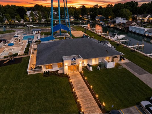 zefs on the lake aerial